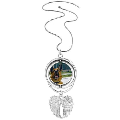 Collier ailes d'ange pour chien - Accessoire photo en métal argenté et strass éclatants