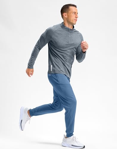 Image of G Gradual Men's Golf Joggers Pants with Zipper Pockets Stretch Sweatpants Slim Fit Track Pants Joggers for Men Work Running