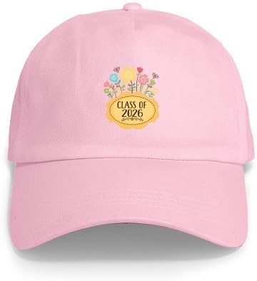 CafePress Class of 2026 Graduate Floral Adjustable Baseball Cap