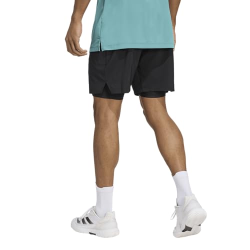 adidas Men's Club Tennis Climacool Two-in-One Shorts, Black, X-Large3