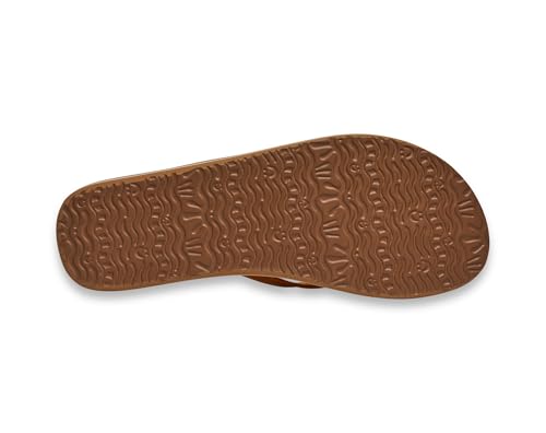 Image of Sanuk Yoga Joy Womens Flip Flops | Yoga Mat Footbed | Sandals for Women | Womens Yoga Sandals | Women's Beach Sandals