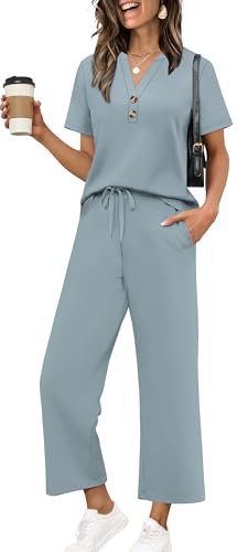 OFEEFAN Summer Outfits for Women 2026 Dressy Casual Workout Sets 2...