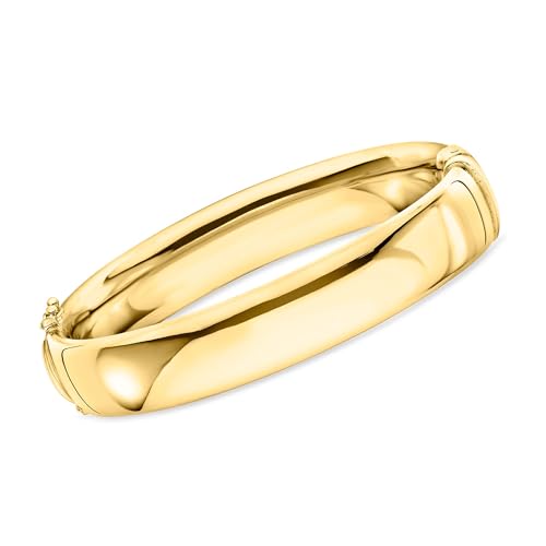 Ross-Simons 12mm 18kt Gold Over Sterling Bangle Bracelet