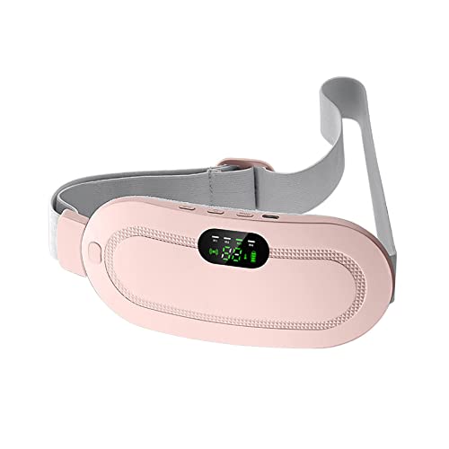 RPEIXYA Coussin Chauffant Menstruel Ceinture Chauffante Ventre Coussin de Massage Chauffante pour Soulage les Douleurs Abdominales Menstruelles 3 Niveaux de Température 4 Modes de Massage (Rose) Cover