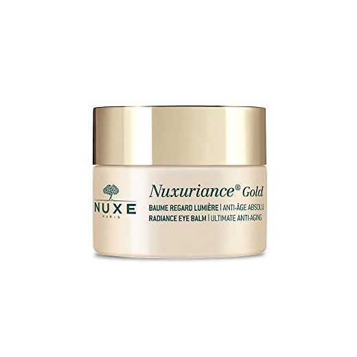 Nuxe - Bálsamo Nuxuriance Gold antienvejecimiento para contorno de ojos, piel seca y madura, 15 ml