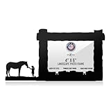 Girl Feeding Horse 4X6 Horizontal Picture Frame