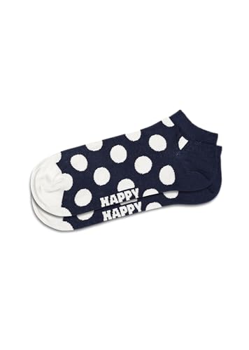 Happy Socks Classic Big Dot Design Crew Socks, for Men and Women, made with Sustainable Cotton (US, Alpha, Small, Medium, Regular, Regular, 2-Pack Big Dot Stripe Low Sock)2