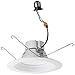 Morris Products LED Recessed Lighting Retrofit Kits ? for Recessed Downlighting, Alternative to Incandescent Lights ? Energy Efficient, Dimmable - Baffle Bezel, 3000K, 14.5 Watts, 5? & 6?, White
