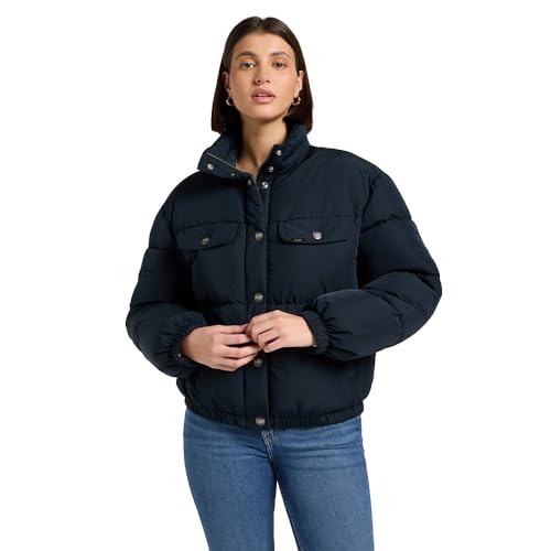 Lee Rider Puffer Jacket Veste Femme blouson matelassé doudoune noire hiver