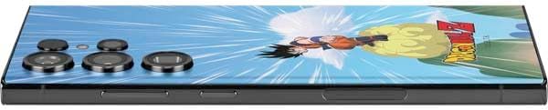 Vista 24 de Skinit Calcomanía para teléfono compatible con Galaxy S23 Ultra, diseño de retrato con licencia oficial de Dragon Ball Z Vegeta Negro - DRGNBZ17