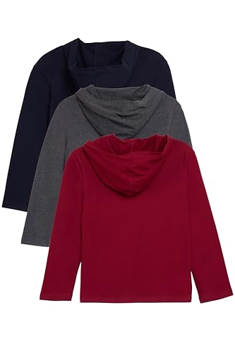 X RAY Boys (6-12) 3-Pack Tagless Classic Fit Cotton Hoodies, Kids Long Sleeve Lightweight Pullover Soft Sweatshirts2