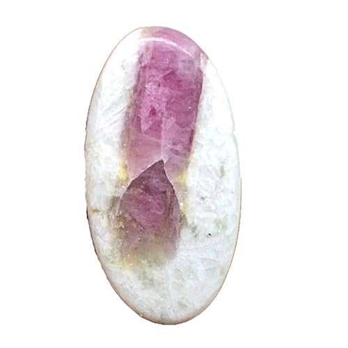 Quartz tourmaline rose de prestige pierre fine ovale pour haute bijouterie