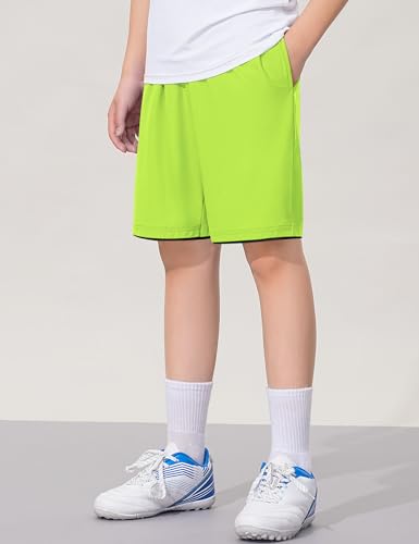Boys Athletic Shorts Kids Youth Performance Quick Dry Sports Gym Active Basketball Soccer Shorts with Pockets2