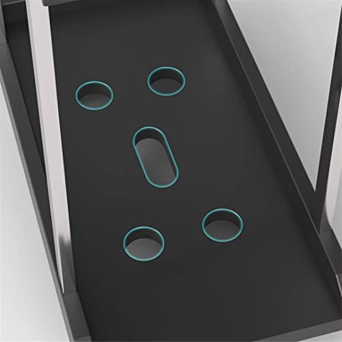 Soporte móvil para CPU de escritorio, soporte para torre de PC con almacenamiento - Estante rodante de 2 niveles con 6 ruedas giratorias miniatura 3