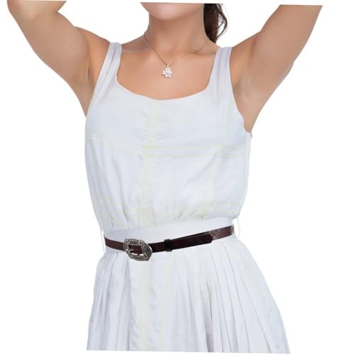 Men's Western Cowboy Belt Floral Embossed PU Waist Belt for Casual and Formal Wear Vintage Design with Distressed Aesthetic Elegant Craftsmanship Unique Floral Pattern4