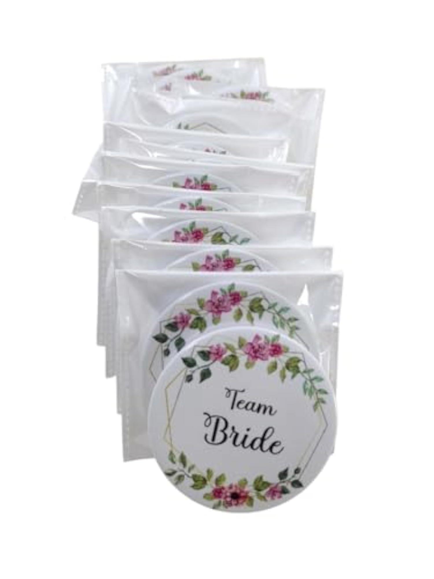 Team Bride Glossy Wedding Badges for Bride's Family