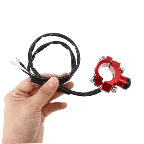 Interruptor de la motocicleta con carcasa cromada boton de encendido y parada de llave 3