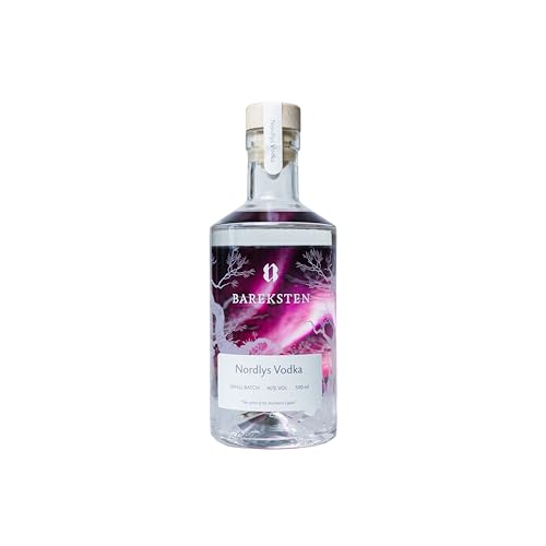 Bareksten | Nordlys Vodka | The Spirit of The Northern Lights | Reiner & weicher Geschmack | Kleinstchargen aus Norwegen | 40% vol. | 500ml