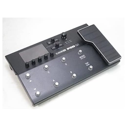 Line 6 POD GO Guitar Amps and Effects Modeler Pedal w/Cables & Pitbull Audio Cloth