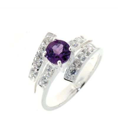 22333 – 925 Sterling Silver Ring Amethyst Ref 28297