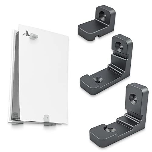 sciuU Wandhalterung Kompatibel mit PS5 Playstation 5 , Aluminiumlegierung Vertikale Unterstützung Halterung Ständer Halter Zubehör , Die Konsole kann nach innen oder außen montiert werden Cover