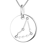 ♑MATERIAL: 925 Sterling Silber mit weiß vergoldetem Steinbock. Einstellung mit 5MM 5A Zirkonia Stein. Nickelfrei, kein allergisches Material. Natürlich aseptisch zum Schutz der empfindlichen Haut.