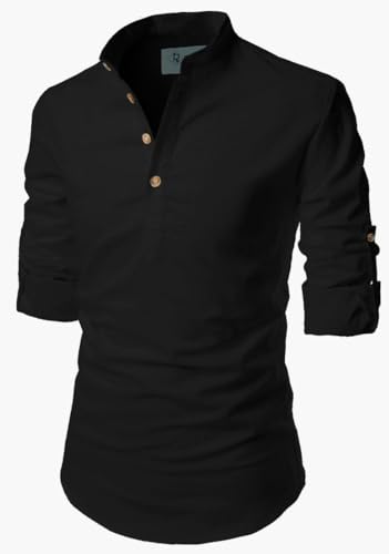 Image of Men's Cotton Blend Short Playful Mix Color Kurta - Pack 2