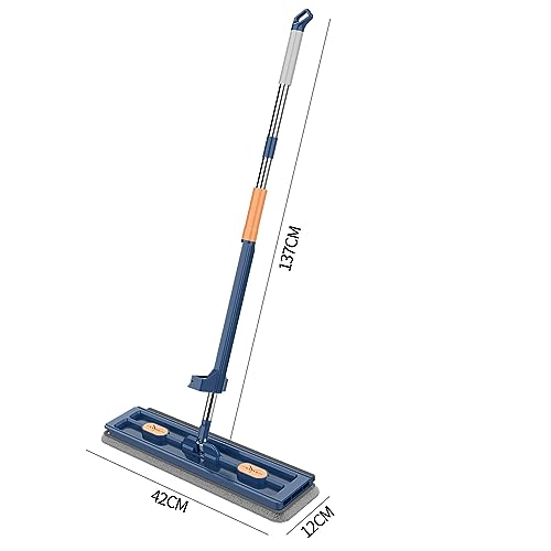 Akayoo Gotadler -Großer Flachmop, Flachmopp Set Mit Eimer, Flacher Bodenwischer Mit Auswringfunktion,360° Drehgelenk Bodenwischer Set Flachmopp Mit Wiederverwendbaren Mikrofaser – Bild 3