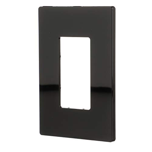 Eaton Pjs26Bk Decorator Screwless Wallplate, 1-Gang, Black #TOP1