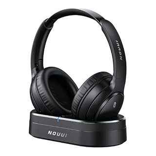 Wireless Headphones for TV Watching, TV Headphones Wireless for Seniors with Transmitter Charging Base, No Delay Bluetooth Headphones for TV for Hard of Hearing, Plug and Play, Gifts for Elderly