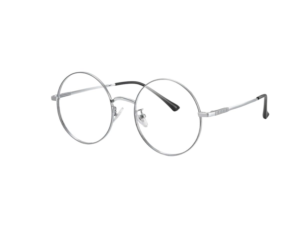 ELVEN Round Metal Frame Eye Glasses for Men and Women