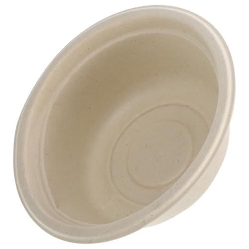 Happyyami Water Bowl for Small Breed Dogs Cat Bowl Pet Feeding Set Disposable Reusable 350ml Bamboo Style