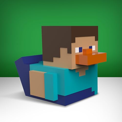 tubbz first edition steve collectible vinyl rubber duck figure - official minecraft merchandise - tv movies amp video games