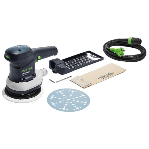 Festool Exzenterschleifer ETS 150/5 EQ (mit Schleifteller Ø 150 mm MULTI-JETSTREAM 2 (weich W-HT), Filterkassette, Schraubendreher)