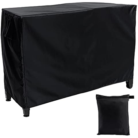 PAMASE 54'' Outdoor Prep Table Cover for Keter Unity XL Portable Table Storage Cabinet, Waterproof Heavy Duty BBQ Grill Table Cover (Black) Cover