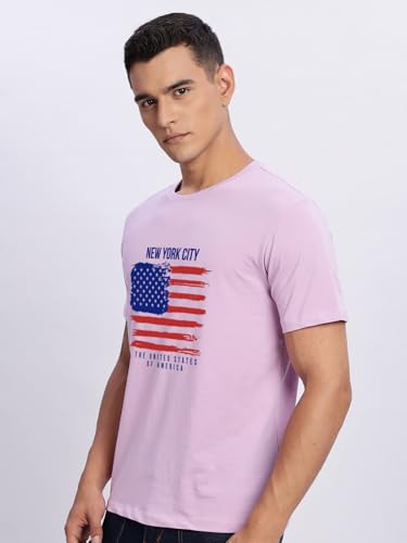 Image of ADRO Men's 100% Cotton Regular Fit T-Shirt