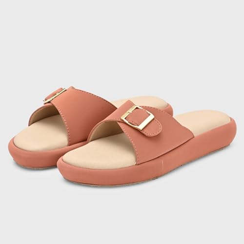 Image of Centrino Women's Sandals | Elegant Stylish Slip-On Chappals for Ladies |Lightweight & Breathable Slippers /Flip-Flops| Durable Outdoor Synthetic Casual Wear,Party and Formal Occasions(9322)