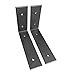 2 Pack - 6"L x 6"H Angle Shelf Bracket, Iron Shelf Brackets, Metal Shelf Bracket, Industrial Shelf Bracket, Modern Shelf Bracket, Shelving