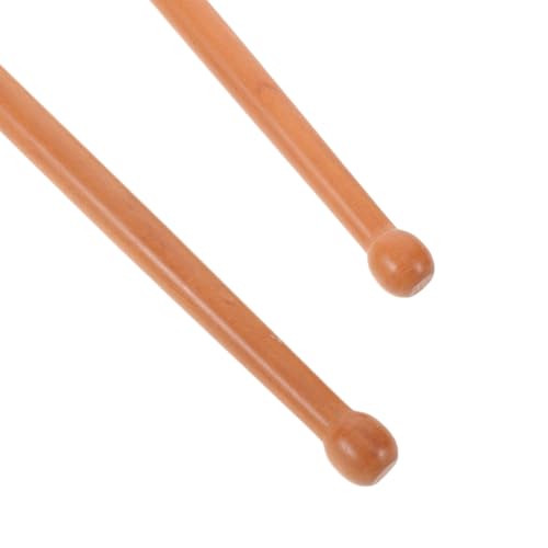 Par de baquetas para principiantes de madera 24 cm miniatura 3