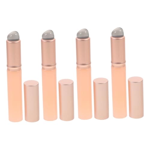 FOYTOKI 4pcs Lipstick Brush Applicator Silicone Lip Brush Set Makeup Brush for Women Soft Comfortable Multi-purpose Easy to Use