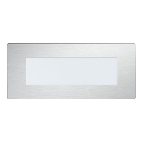 SSC-LUXon Piko-S Lot de 5 appliques murales LED d'extérieur en acier inoxydable brossé – Spot d'éclairage d'escalier avec IP65 230 V 1,5 W Blanc neutre