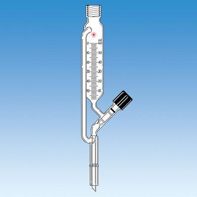 7299-06 Addition Funnel, Graduated, Pressure Equalizing, 15 mm Diameter, 60 mL Capacity