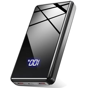 Lazci Power Bank, Portable Charger 22.5 W, Powerbank Fast Charging 20000mAh with USB C Input & Output, PD 3.0 QC 4.0, Mobile Phone Battery Pack Compatible with iPhone, Samsung Galaxy, iPad – Black