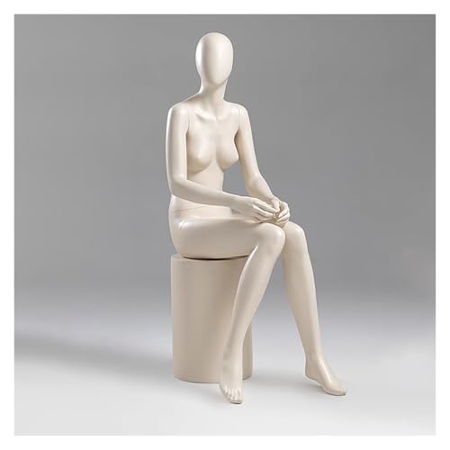 asdchZen Maniquí De Cuerpo Entero para Mujer, Ligero Y De Plástico, Ideal para Tiendas Online, Decoración De Halloween Y Exhibiciones De Moda. Modelo Sin Rostro, Unicolor, Estilo E.