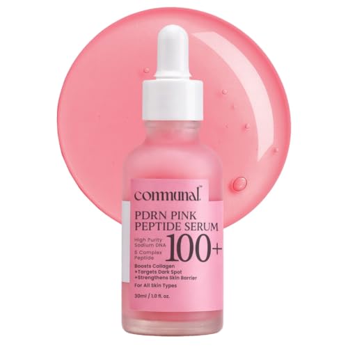 Image of Communal PDRN Pink Peptide Face Serum 30ml with Multi Peptide Complex & Sodium DNA | Collagen Boosting, Brightening & Dark Spot Serum for Glowing, Firm & Youthful Skin