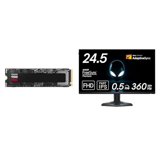 Samsung 9100 PRO 1TB PCIe Gen 5.0 (ő]x 14,700MB/b) NVMe M.2 (2280)  SSD MZ-VAP1T0B-IT/EC Kۏؕi+Dell AW2523HF 24.5C` Alie