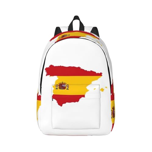 Sac à dos de randonnée décontracté imprimé Espagne pour le voyage et l'extérieur