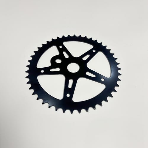 XYAUTO 2” Cup Bike Bottom Wide Pedal Crank Kit 44T Sprocket 165mm Crank Arm, One-Piece Bicycle Crank Kit for Bicycle/Motorized Bicycle (Black)