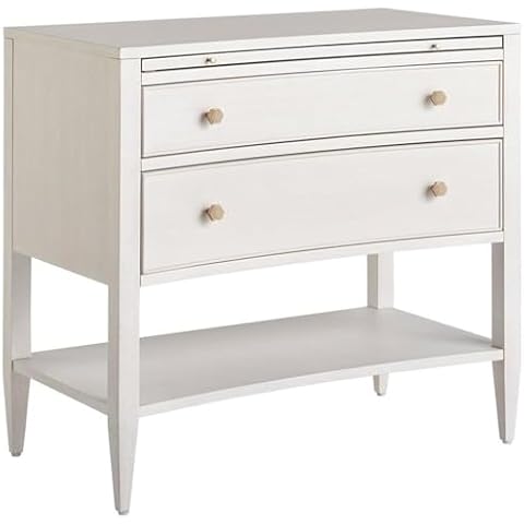 Universal Furniture Miranda Kerr Chelsea Wood Nightstand in White Cover