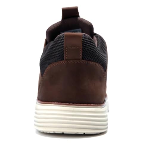 Image of Arkbird Casual Sneakers, Breathable Lace-Up Leather Walking Shoes Comfortable Fashion Sneakers for Men Daily Work
